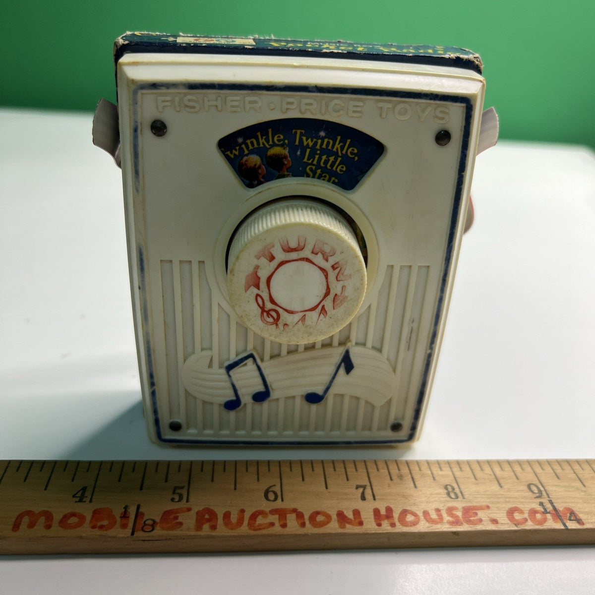 1966 Fisher Price Toys Music Box Pocket Radio #774 Twinkle Twinkle Little Star
