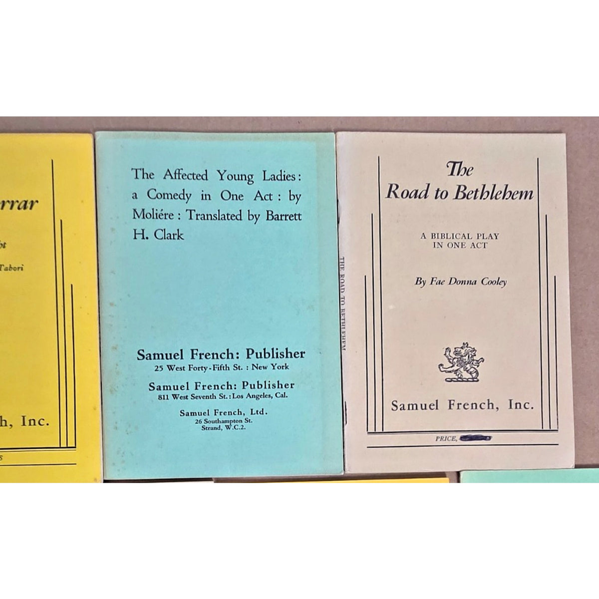 Lot of 14 Vintage Samuel French One-Act Play Scripts - Brecht & Rare Flying Stag