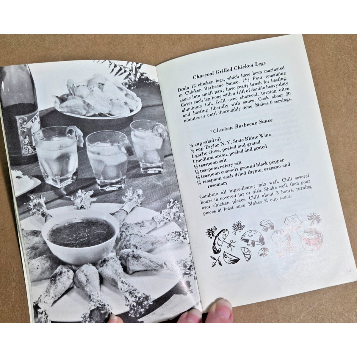 Vintage 1961 Taylor Wine Come to Our Barbecue Recipe Booklet James Beard Promo