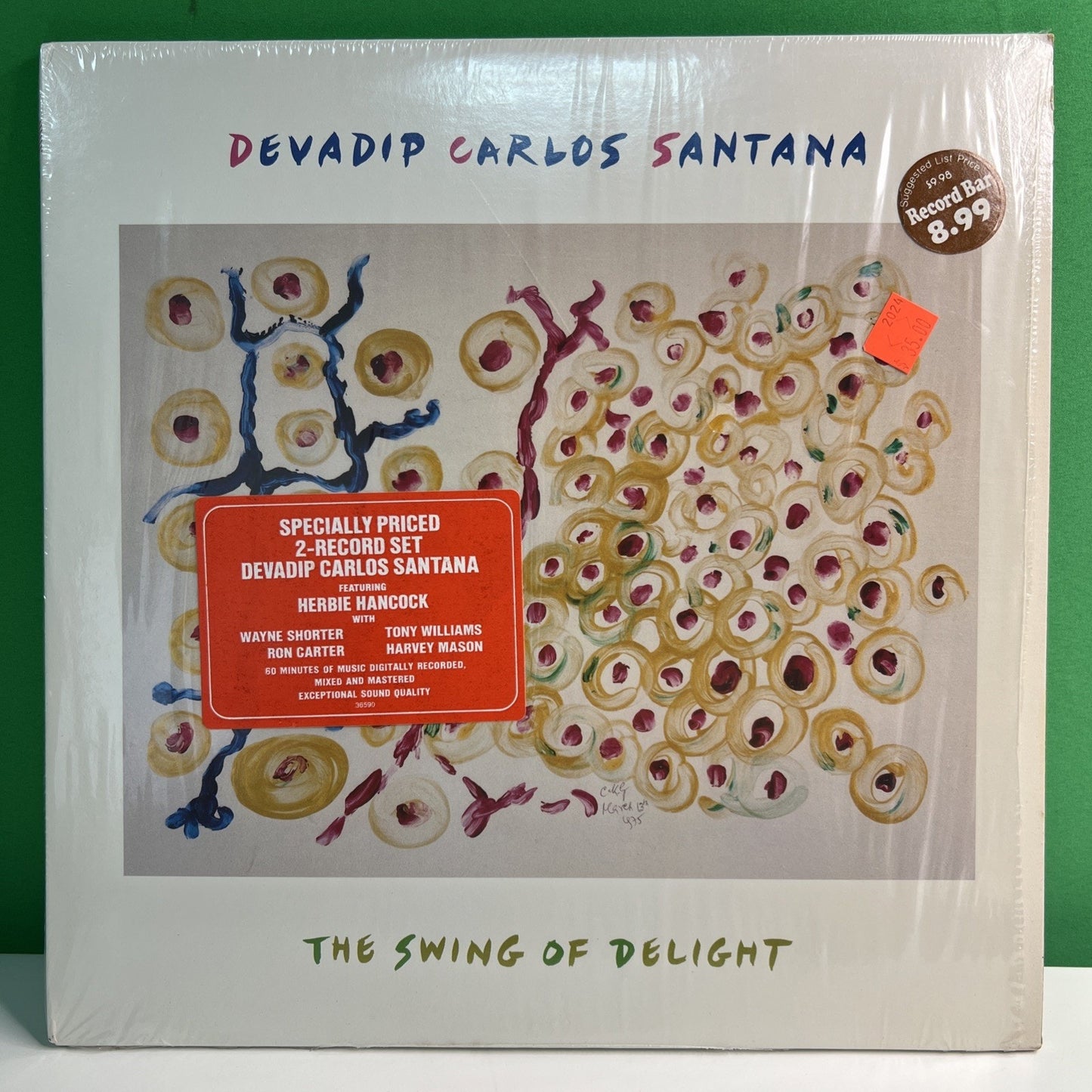 DEVADIP CARLOS SANTANA - The Swing Of Delight 2x LP 1980 Gatefold Album Columbia
