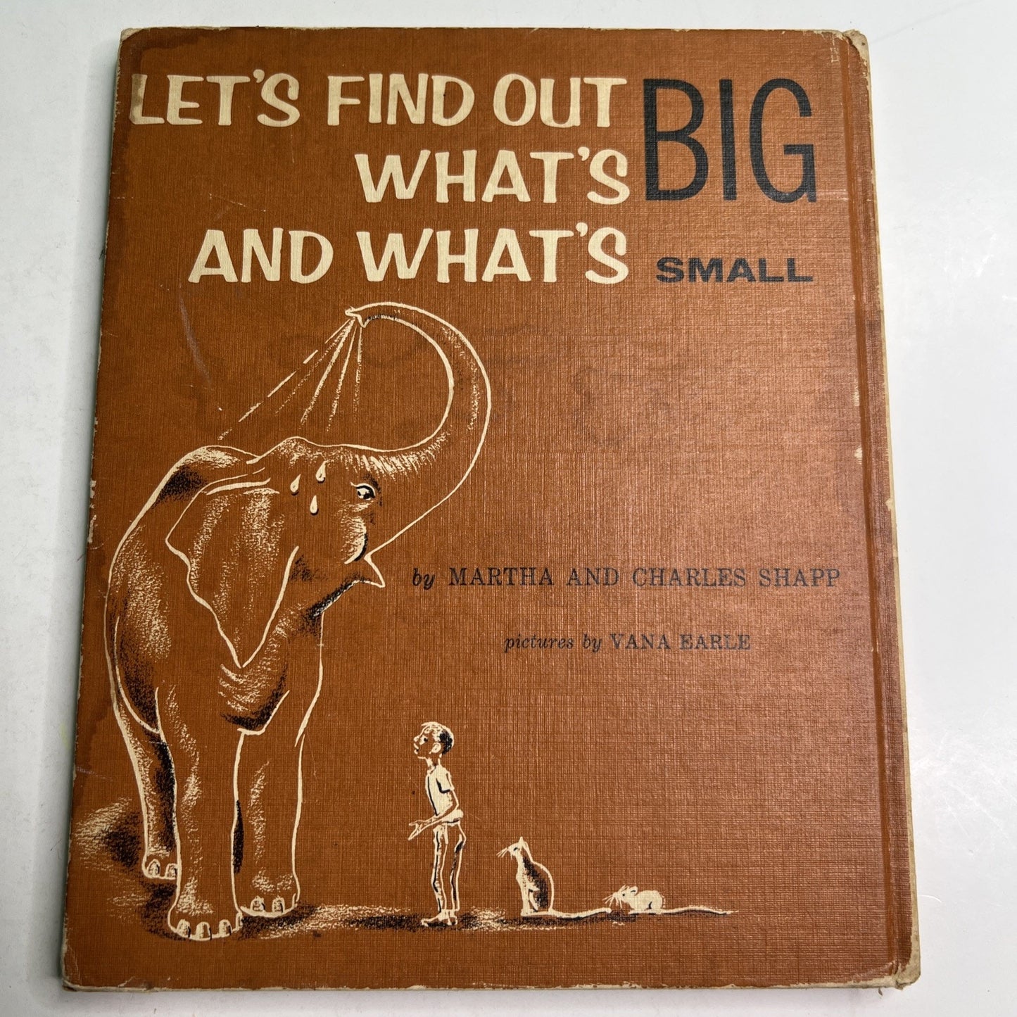 Let's Find Out What's Big and What's Small Shapp & Earle 1959 Hardcover Book