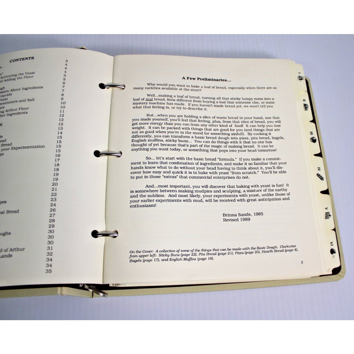 King Arthur Flour 200th Anniversary Cookbook Binder 1990 Brinna Sands Excellent!