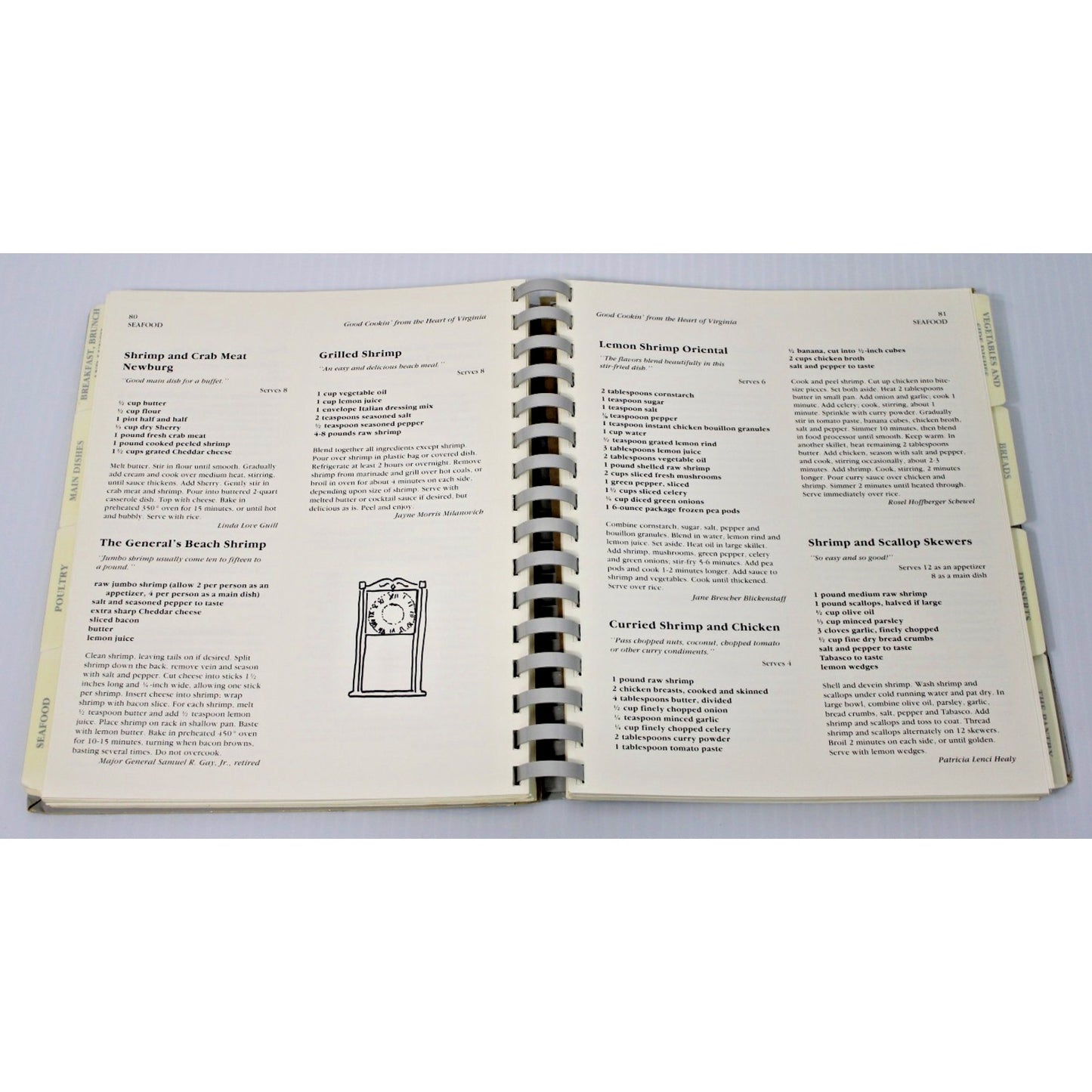 1985 Cookin' From the Heart Of Virginia Junior League Of Lynchburg Cookbook