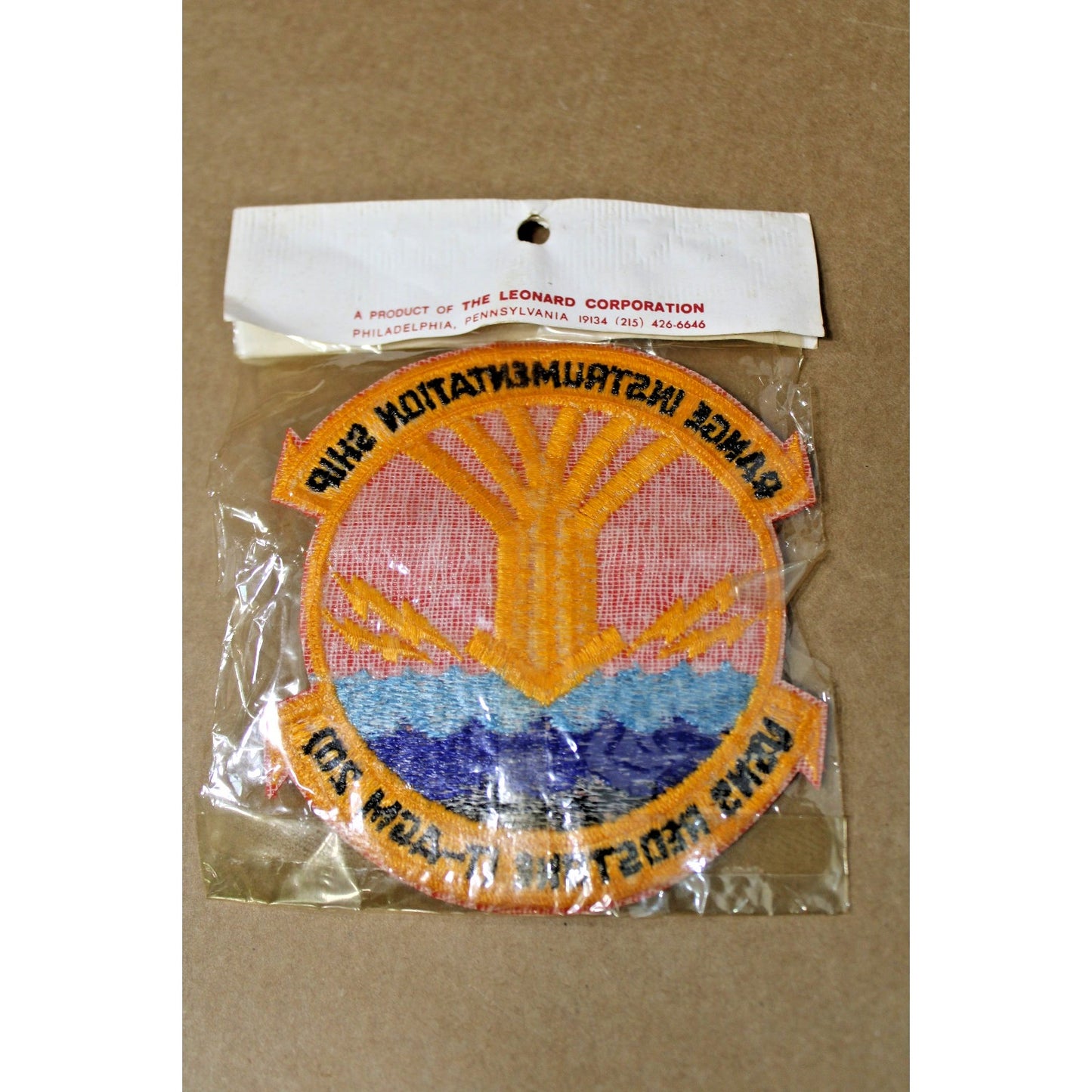 VTG Authentic USNS Redstone Range Instrumentation Ship Patch, Original Packaging