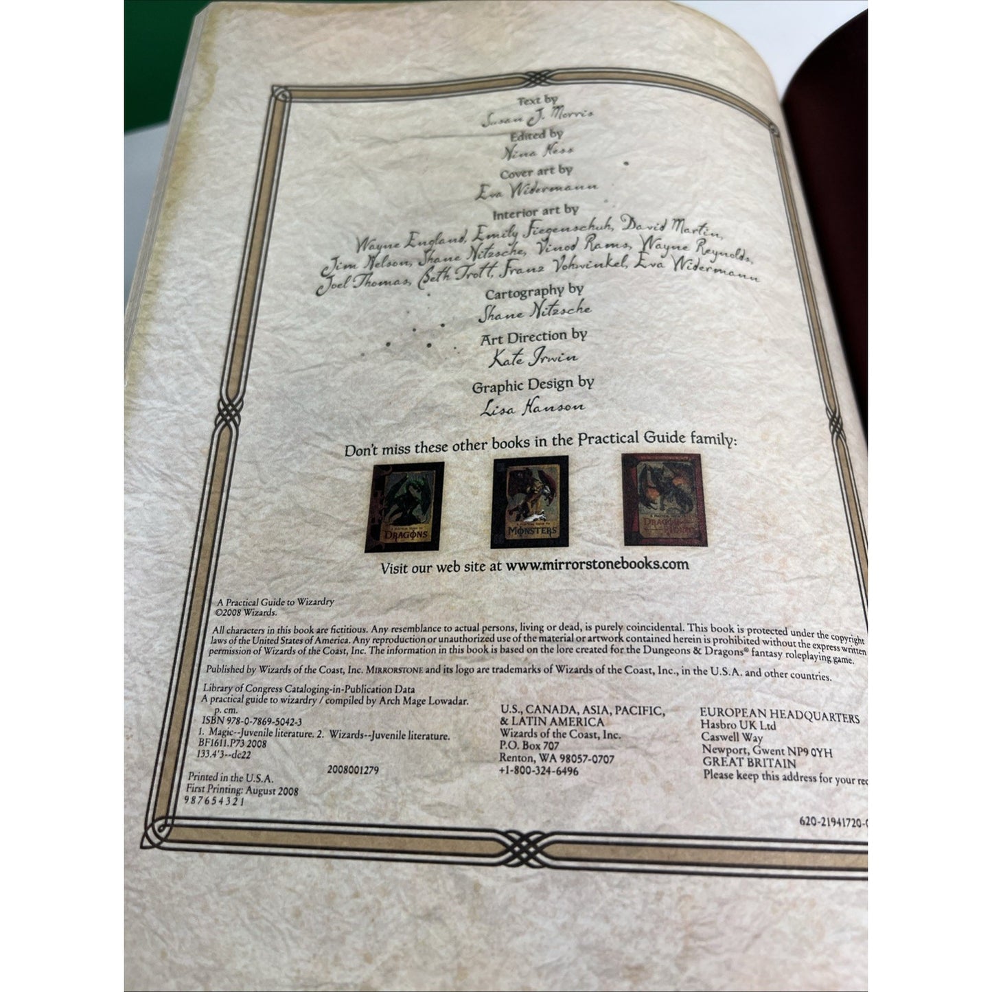 A Practical Guide to Wizardry by Wizards of the Coast RPG Team (Hardback, 2008)