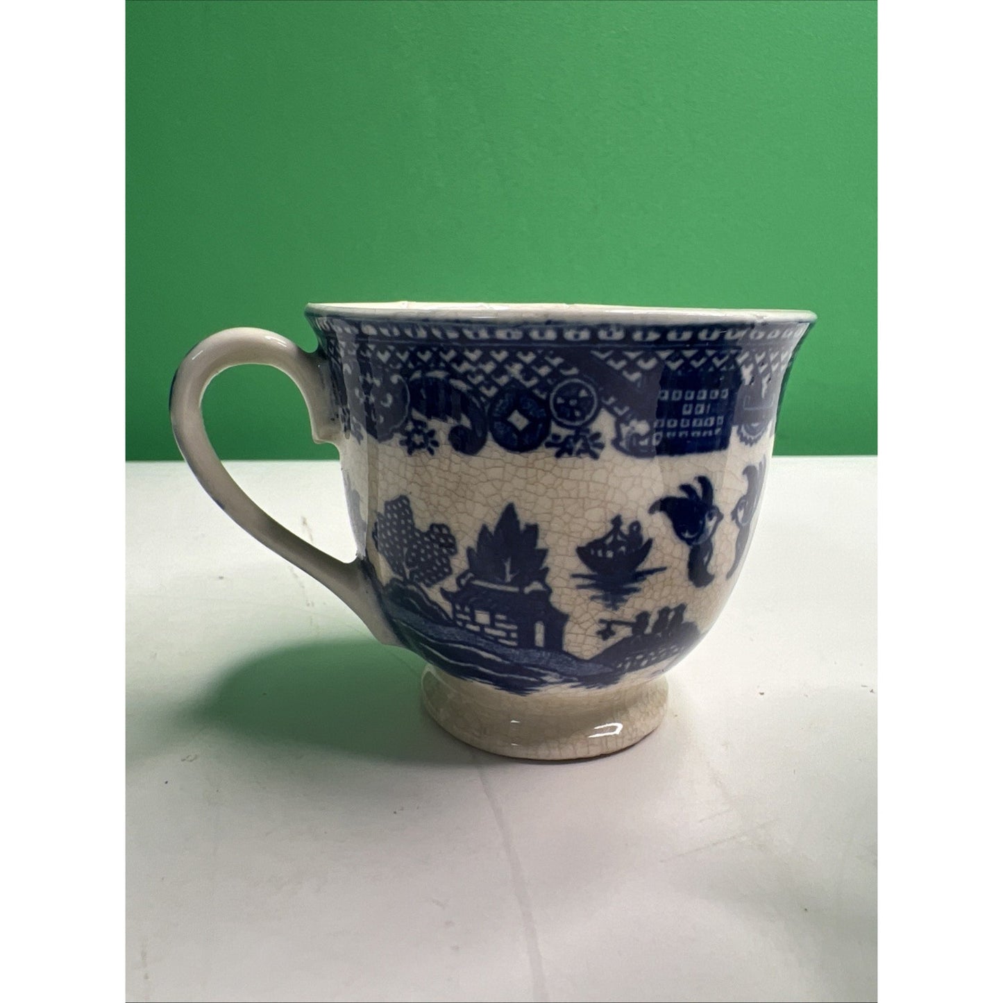 5 piece Vintage Japan Blue Willow Demitasse Petite Coffee Tea Hot Chocolate Set