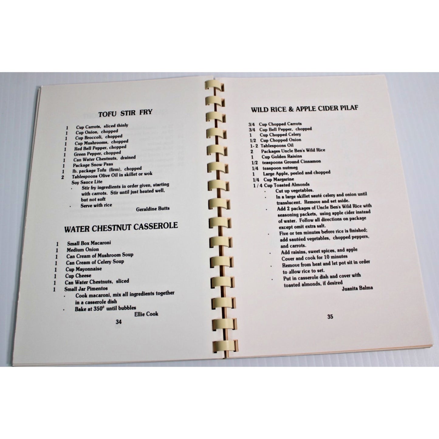 Vintage Westminster Seventh-Day Adventist Church Cook Book Vegetarian Recipes
