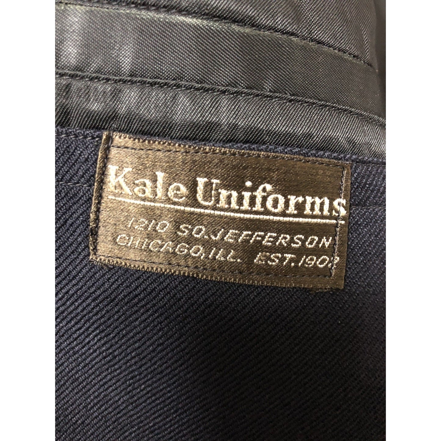 Vintage Chicago Police Coat Double Breasted Brawny Blues Kale Uniform Jacket