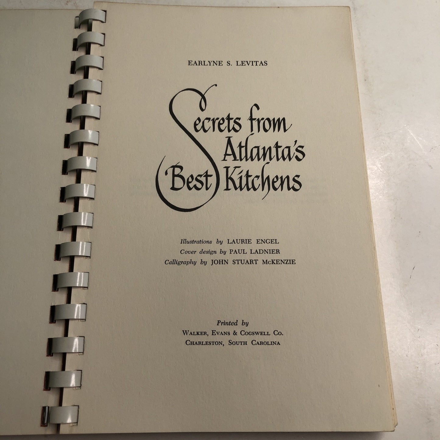 Vintage 1971 Secrets from Atlanta's Best Kitchens Cookbook Earlyne S Levitas