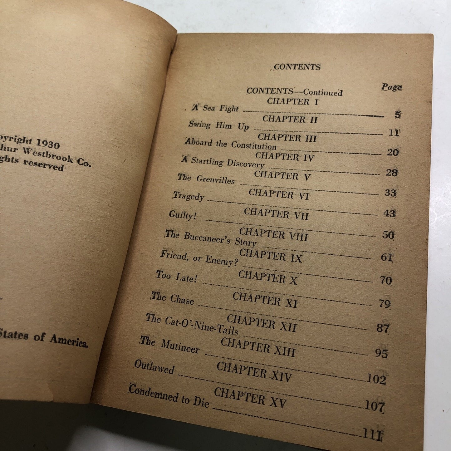 Brand of the Red Anchor by Col. Prentiss Ingraham 1930 Arthur Westbrook PIRATE