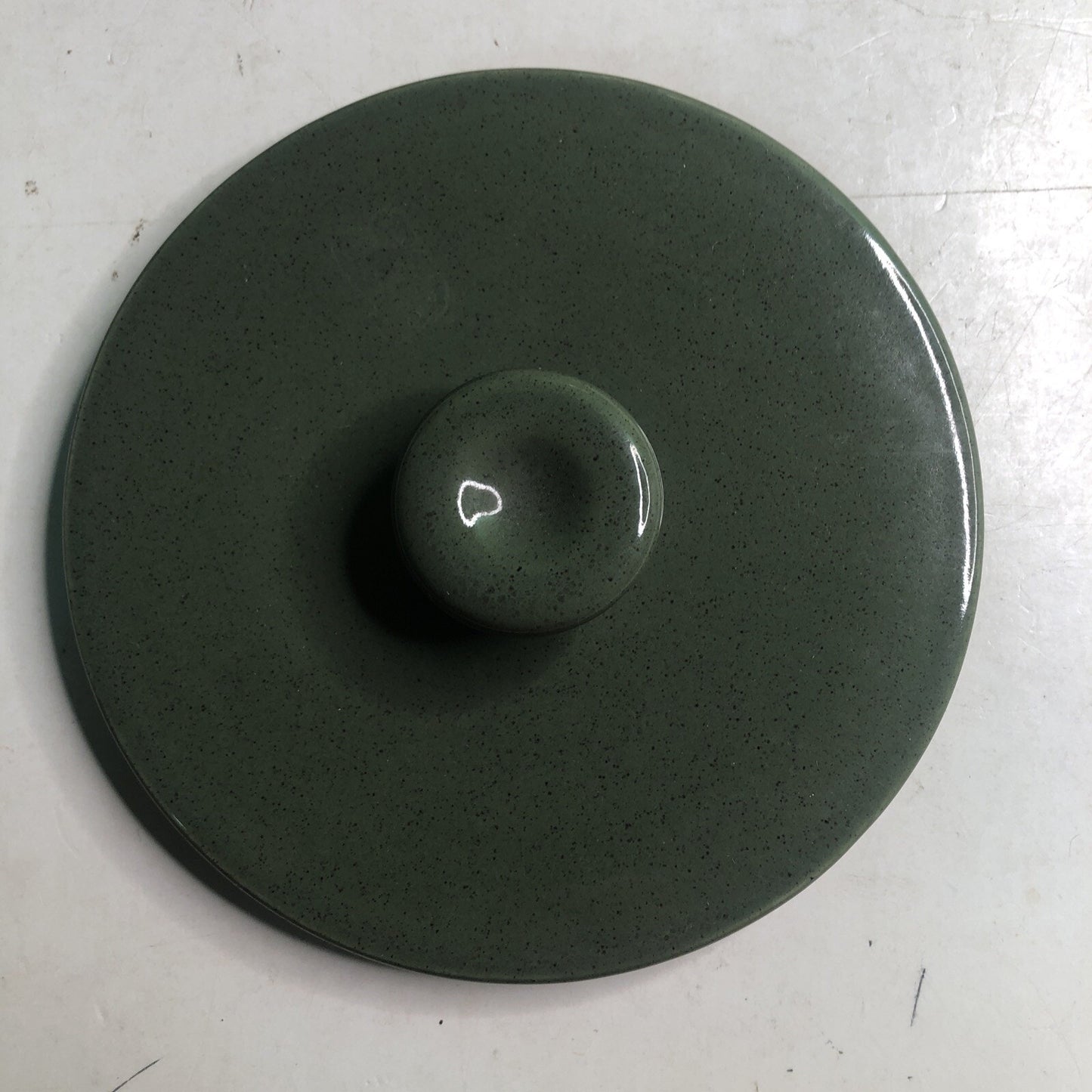 Russel Wright Bean Pot MCM Retro Green Steubenville Casserole Kitchen Decor 2 Qt