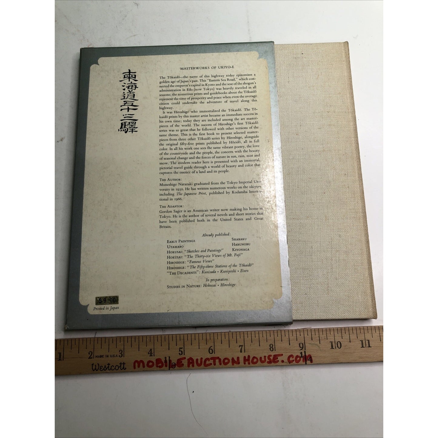 MASTERWORKS OF UKIYO-E: Hiroshige 53 Stations Tokaido 1969 1st Edition Slip Case