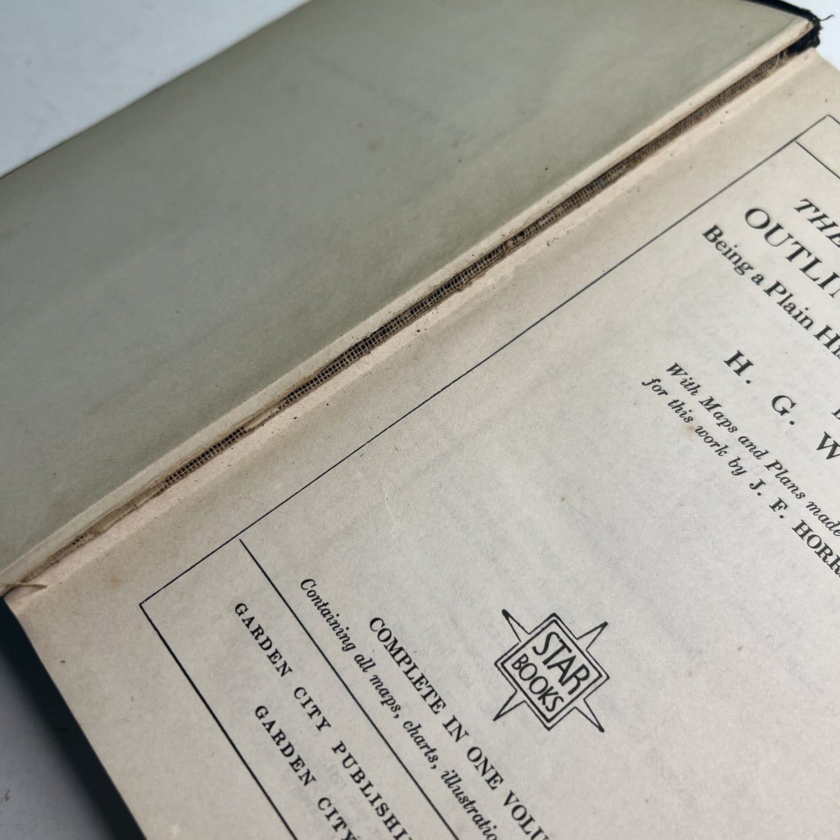 The Outline of History by H.G. Wells Edition 1931 HC Book New And Revised