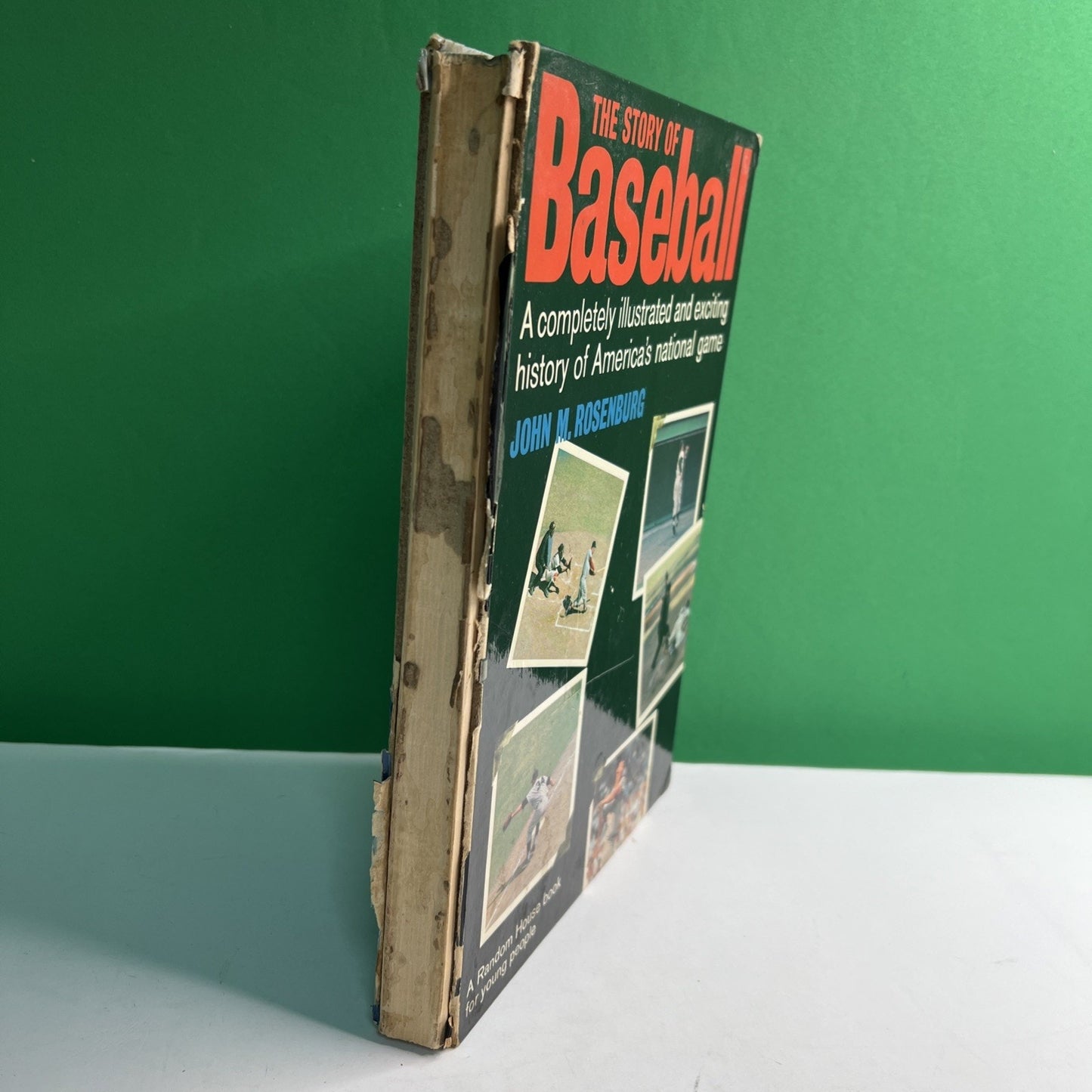 The Story of Baseball Illustrated Hardcover Book 1962 by John M. Rosenburg