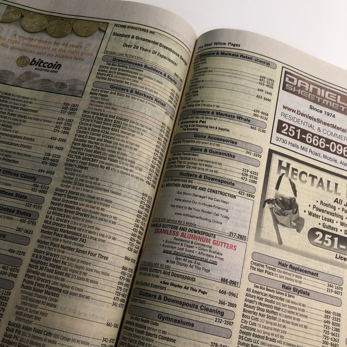 June 2018 YP White & Yellow Pages Mobile Alabama AL Business Phone Directory
