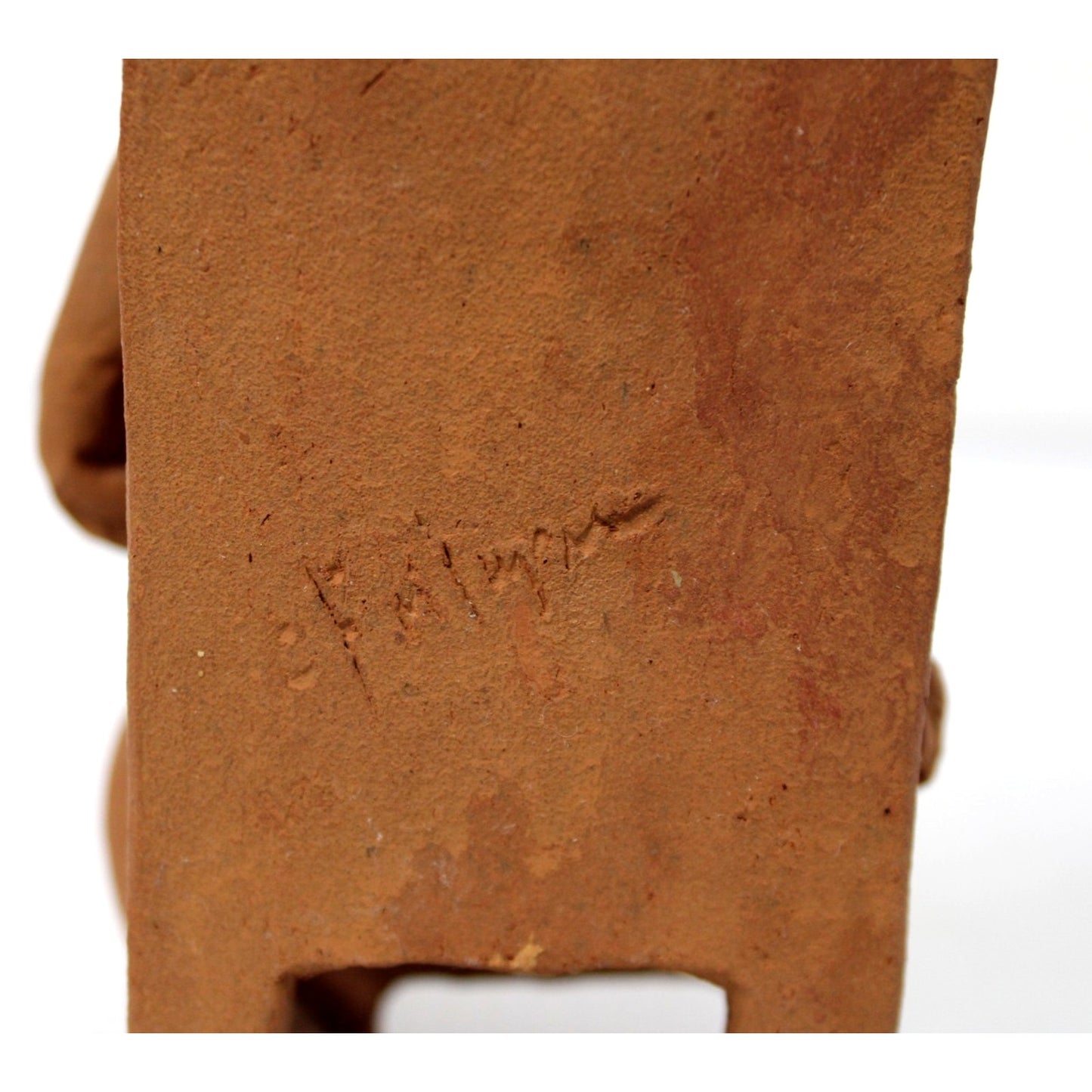Original Art Sculpture- Terra Cotta- Seated Nude, Signed, 7.75" H