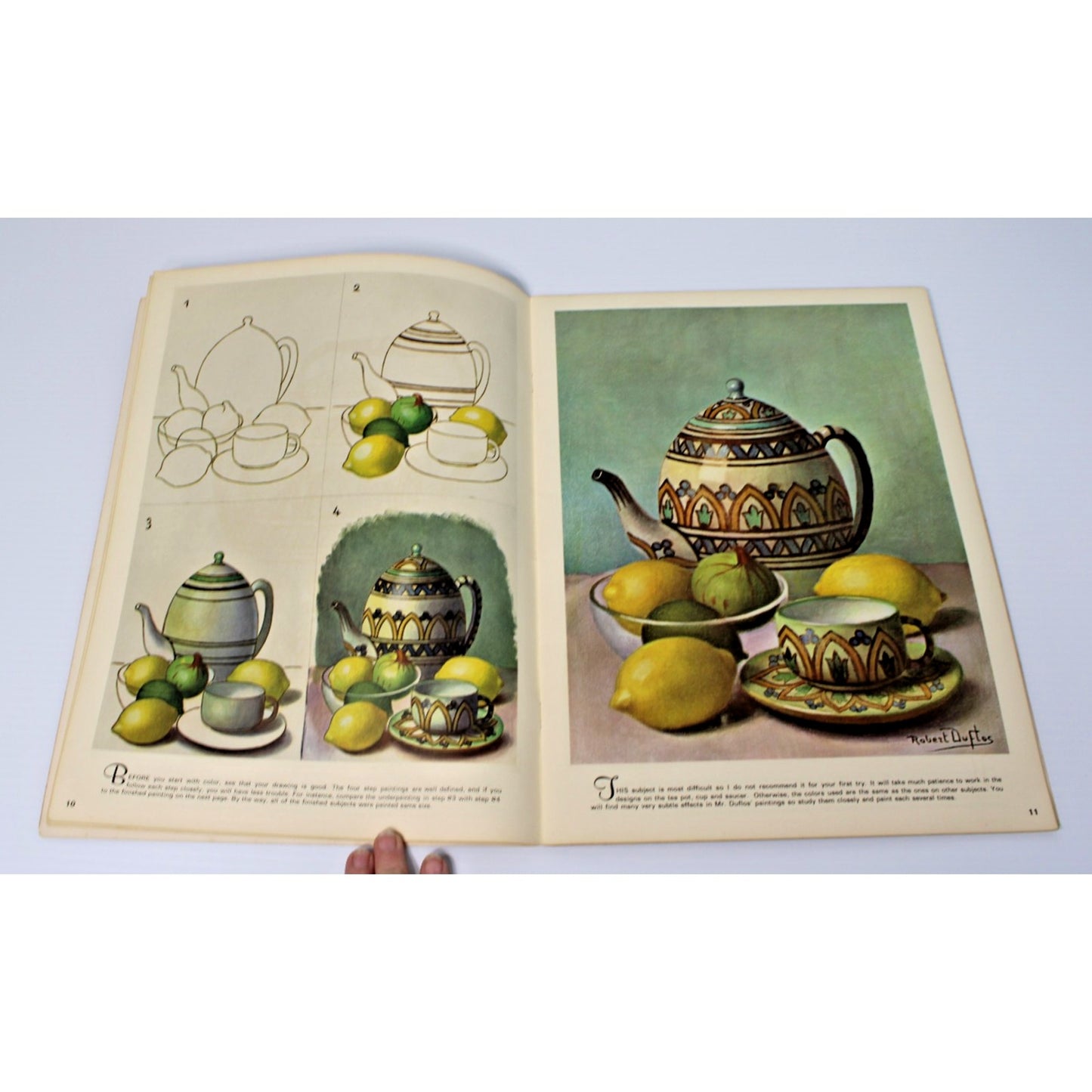 Paintings by the Famous French Artist Robert Duflos- Walter Foster #131
