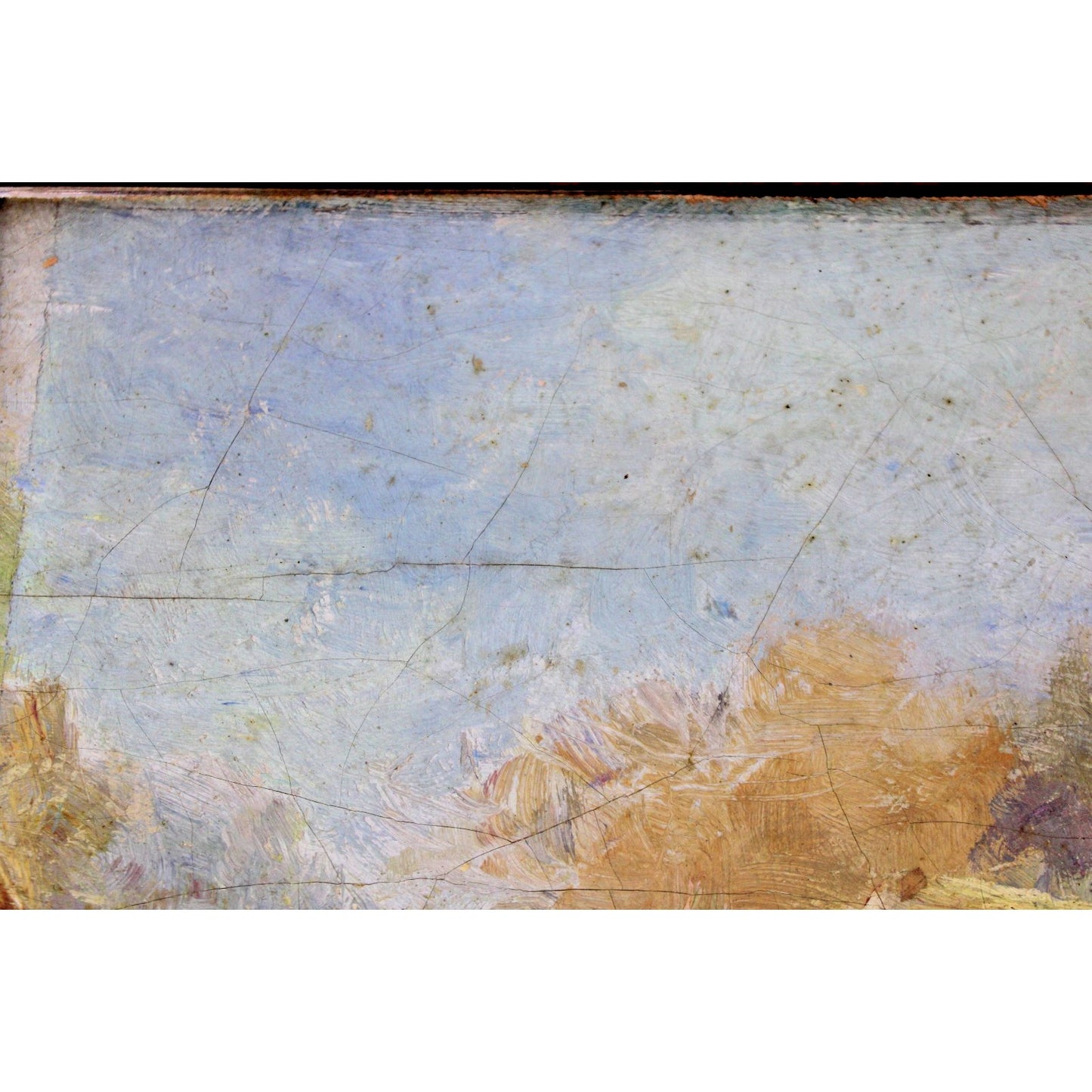 Antique Framed Coastal Scene Oil on Cardboard, Signed "Morse" -8.25" x 10.5"