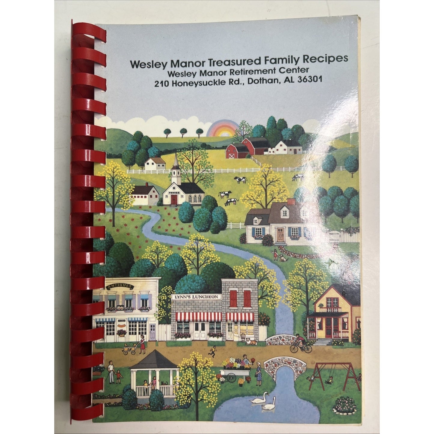 1992 Cookbook Wesley Manor Treasured Family Recipes Dothan Alabama