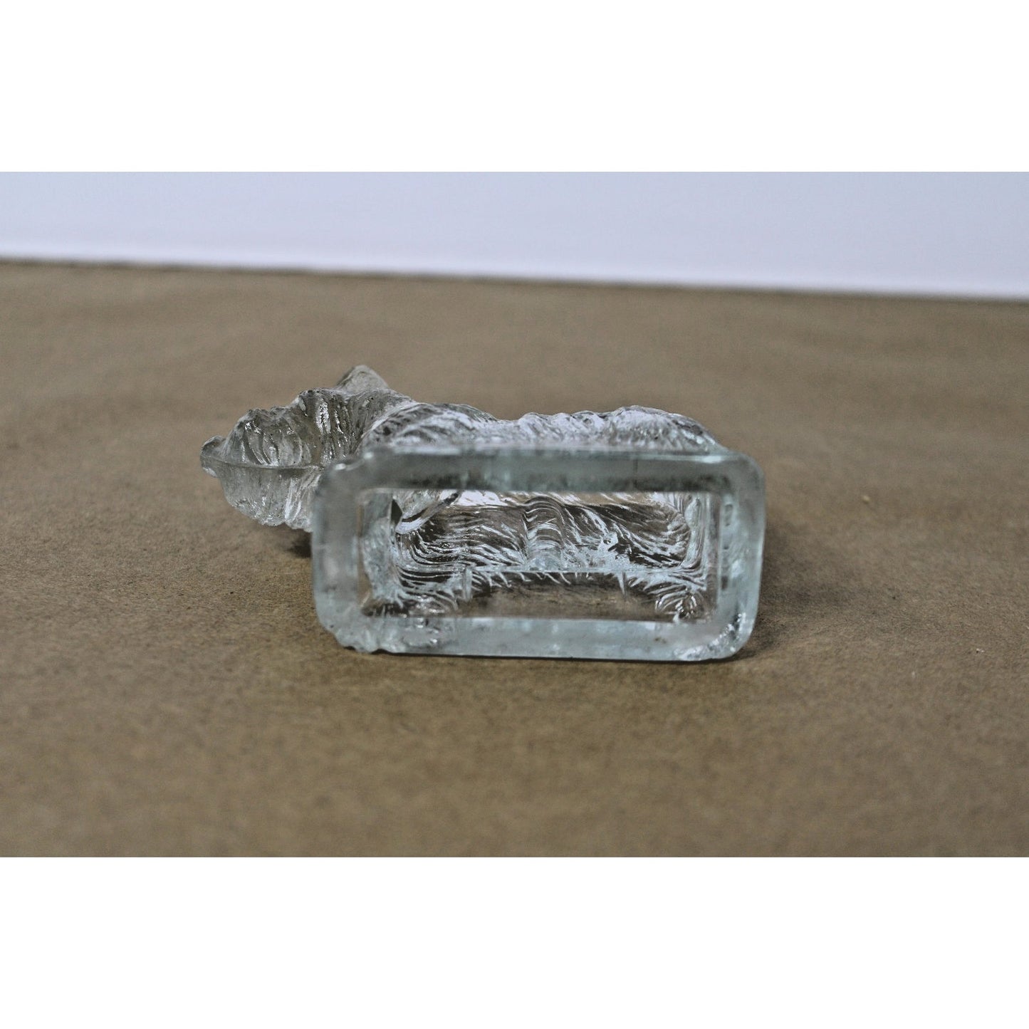 Scottie/ Westie Dog Federal Glass Figurine, Pressed Glass Scottish Terrier Candy