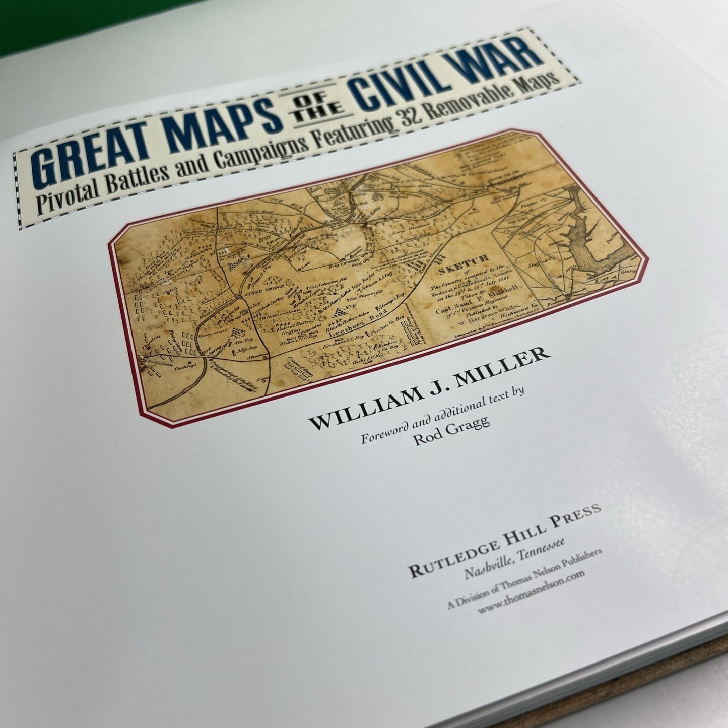 Great Maps Of The Civil War 32 Removable Maps William J. Miller 2004 HC Book