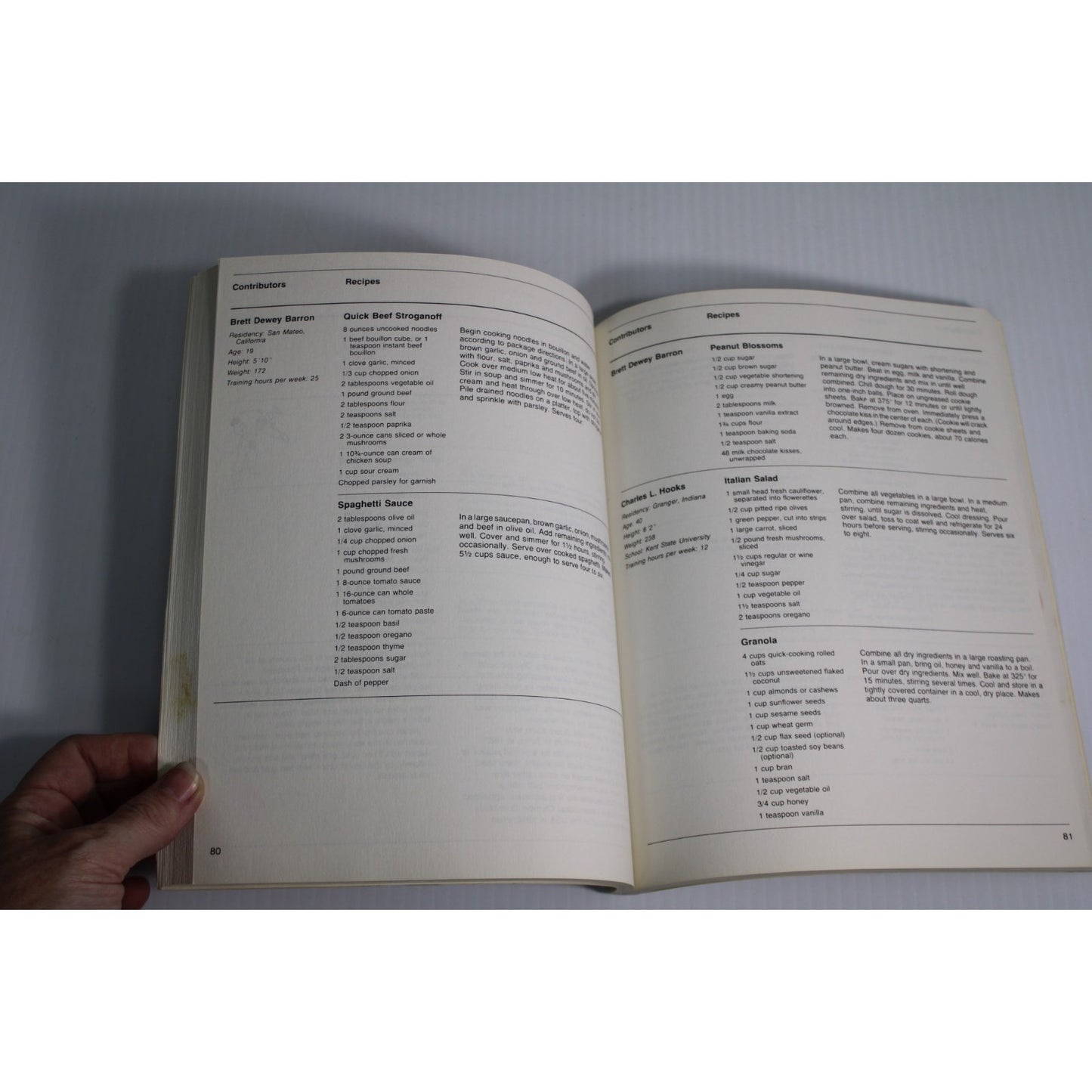 Vintage 1980 Moscow Olympics US Team Boycott Cookbook Schedule of Events 1979
