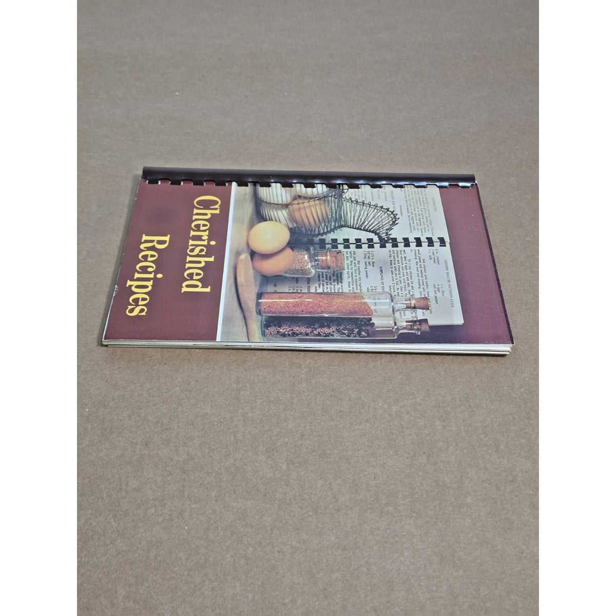 Vintage Beta Sigma Phi "Cherished Recipes" Community Cookbook - Spiral Bound