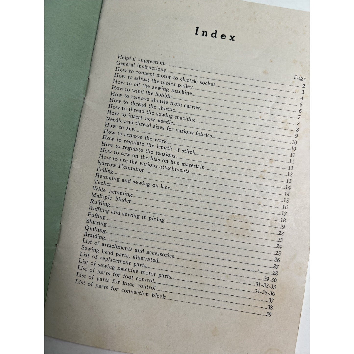 EXP. B. T. Electric Sewing Machine Instruction Book Manual Parts History PB
