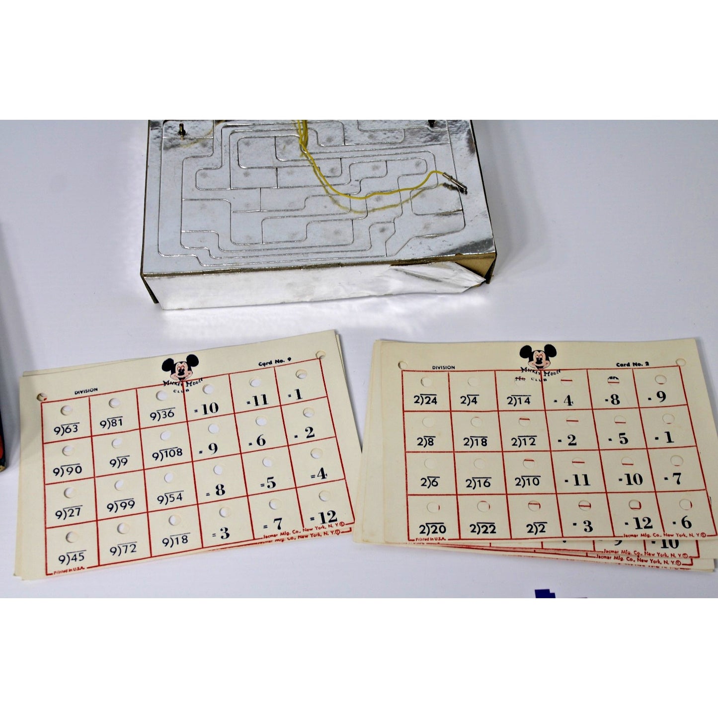 1950s Disney Mickey Mouse Club- Magic Divider Electric Math Game, Vintage in Box