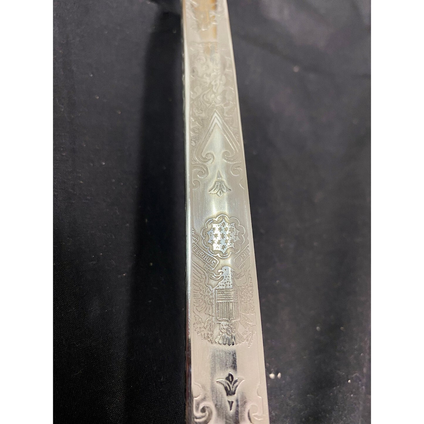 Antique Engraved United States Military Sword Trade Spartan Mark