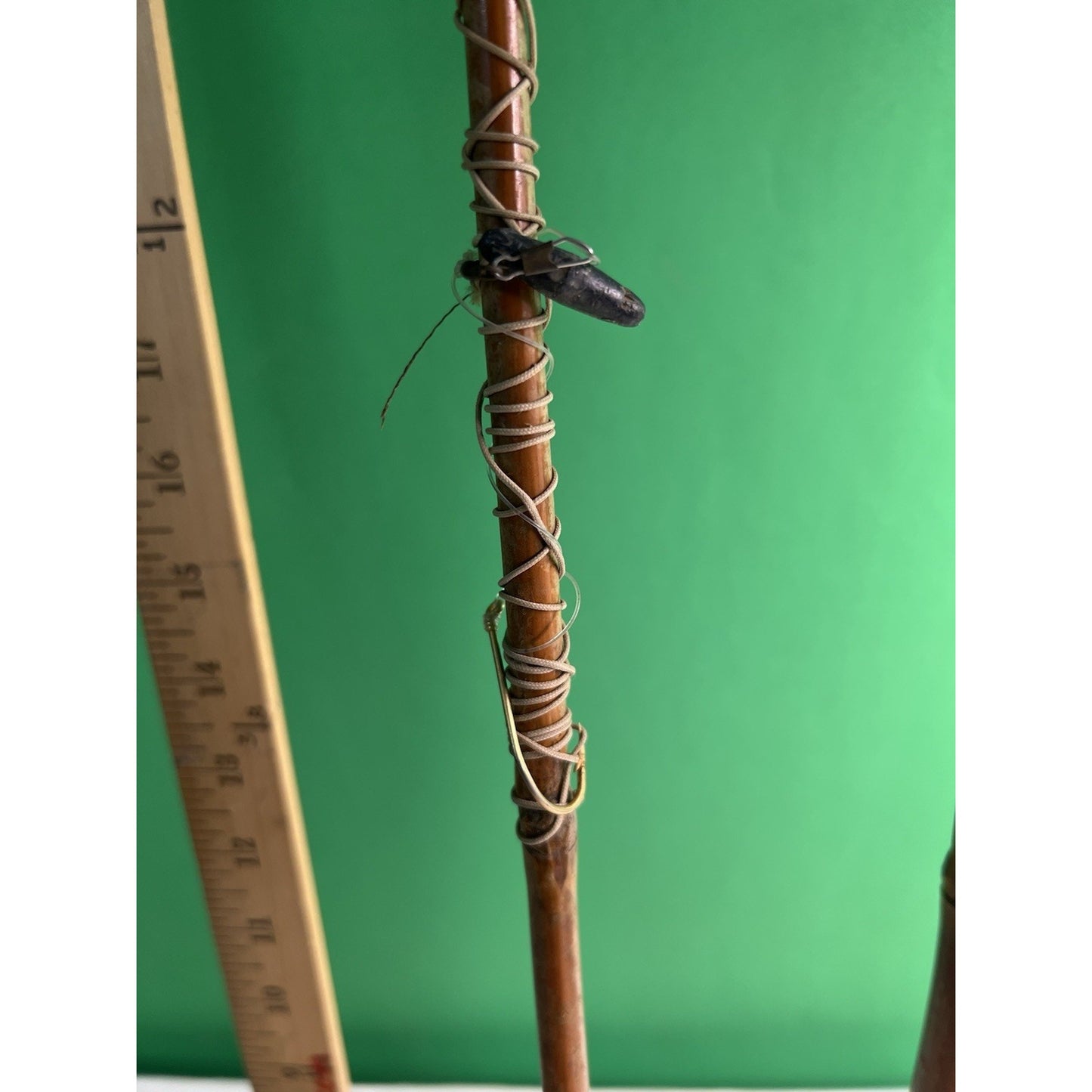 Vintage Heddon 12’ Bamboo Fishing Rod Pole