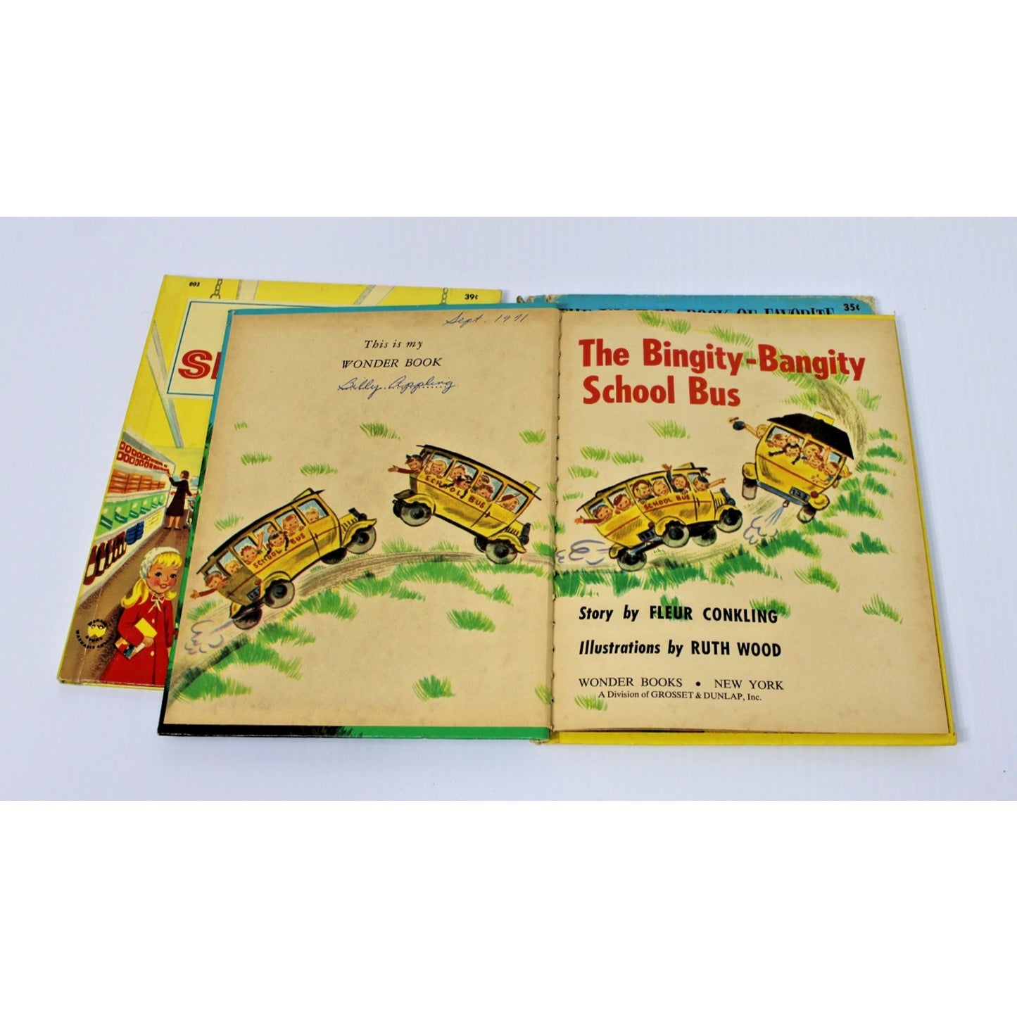 3 Vintage Children's Wonder Books- Classic Kids' Stories, Baby Gift, Nursery