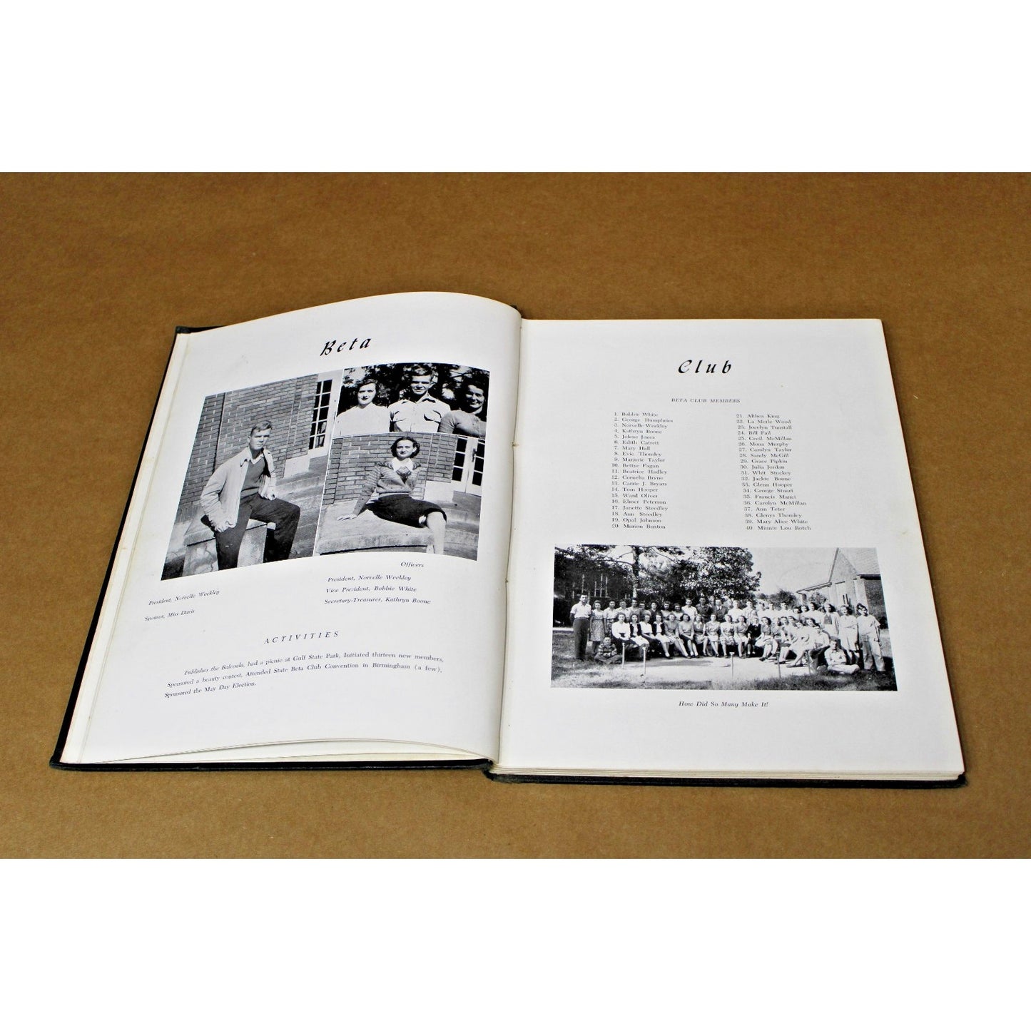 1946 Balcoala Yearbook, Baldwin County High School, Bay Minette, Alabama