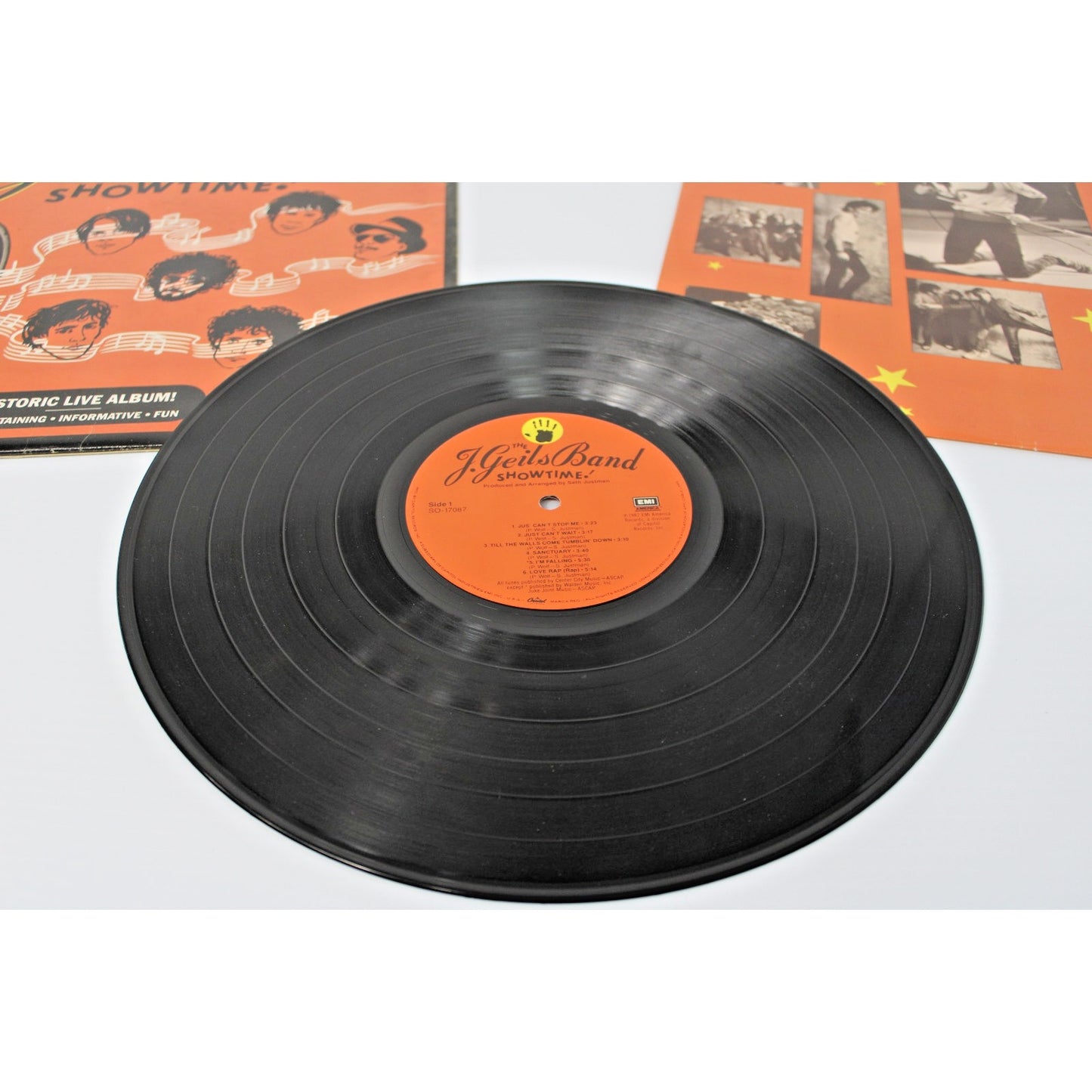 J.Geils Band- Showtime! Historic Live Album! 1982 EMI SO-17087 Classic LP VG+