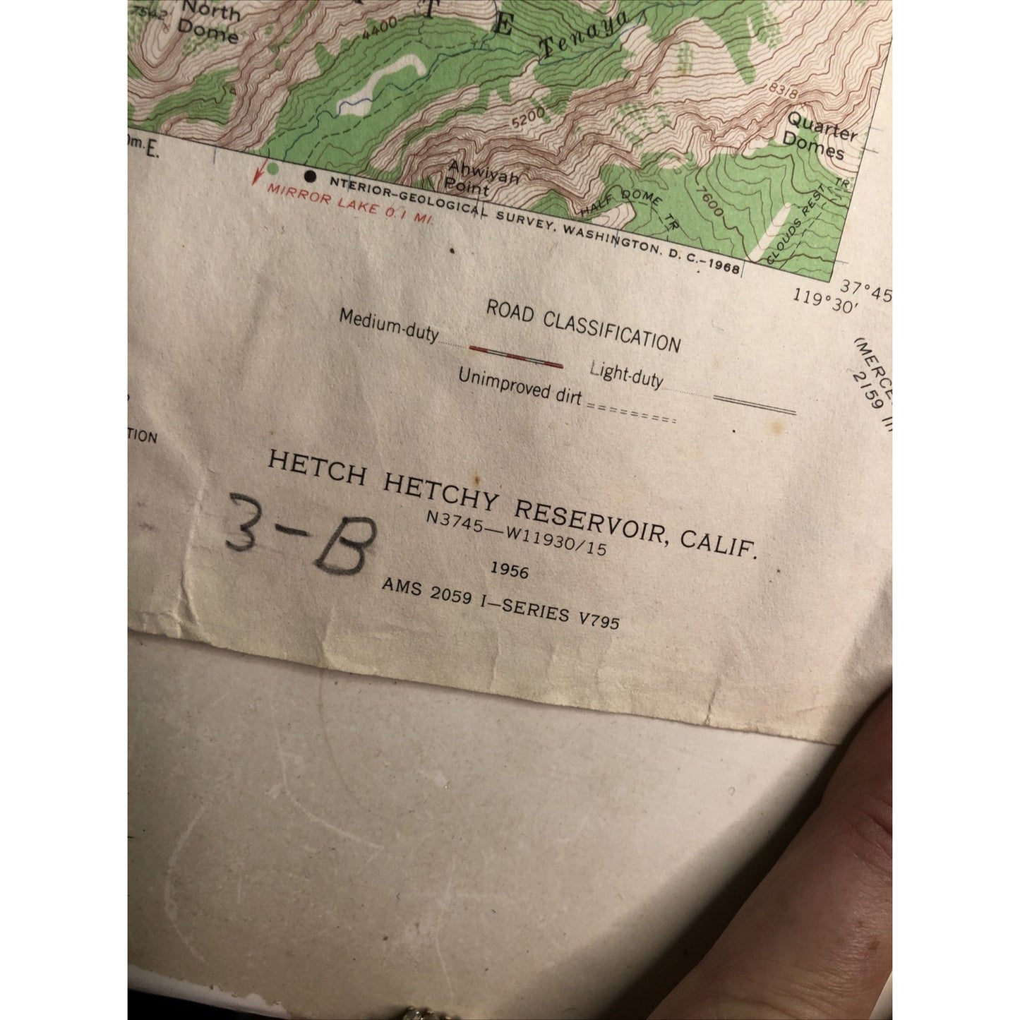 Lot 2 Topographical Maps California Yosemite National Park USGS 1956 - 17”x22”