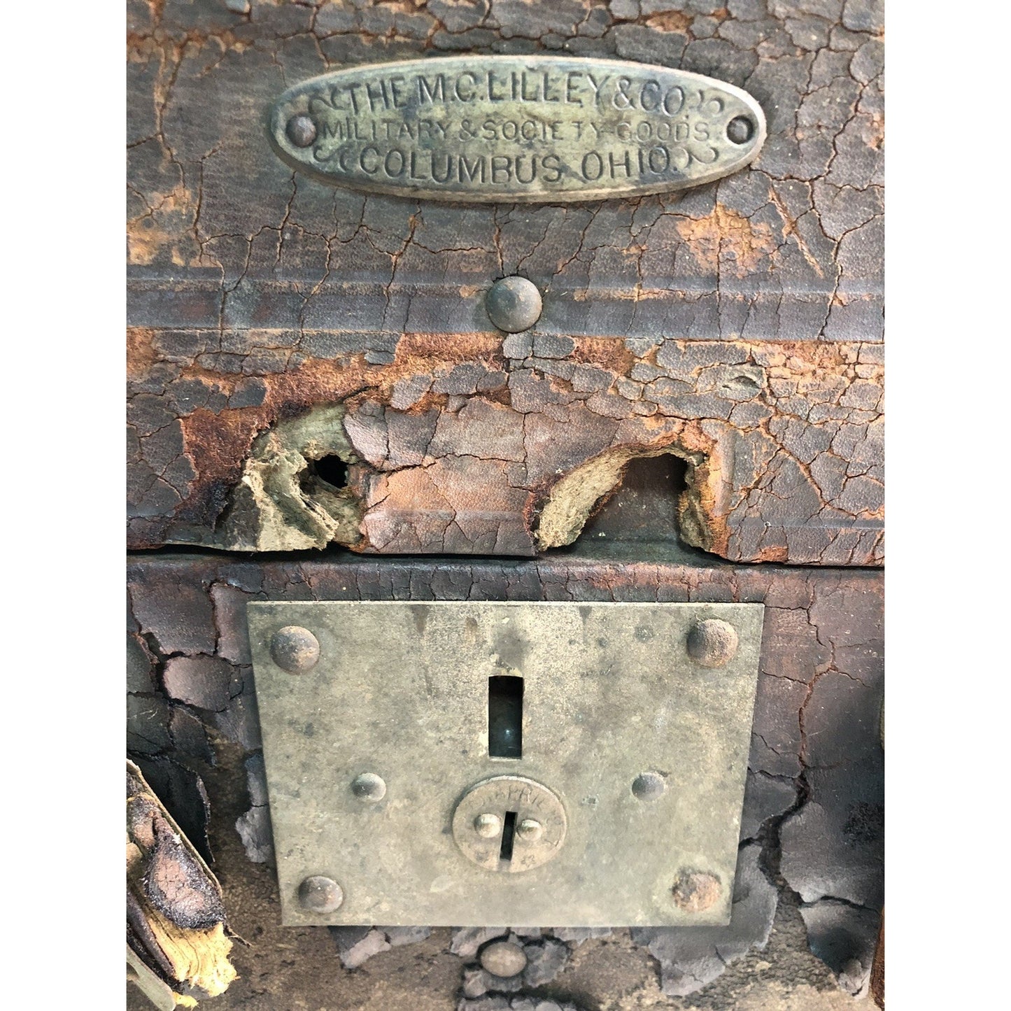 Circa 1800’s Trunk Knights Templar Masons Mobile Alabama ALA AL Percy B. Dixon