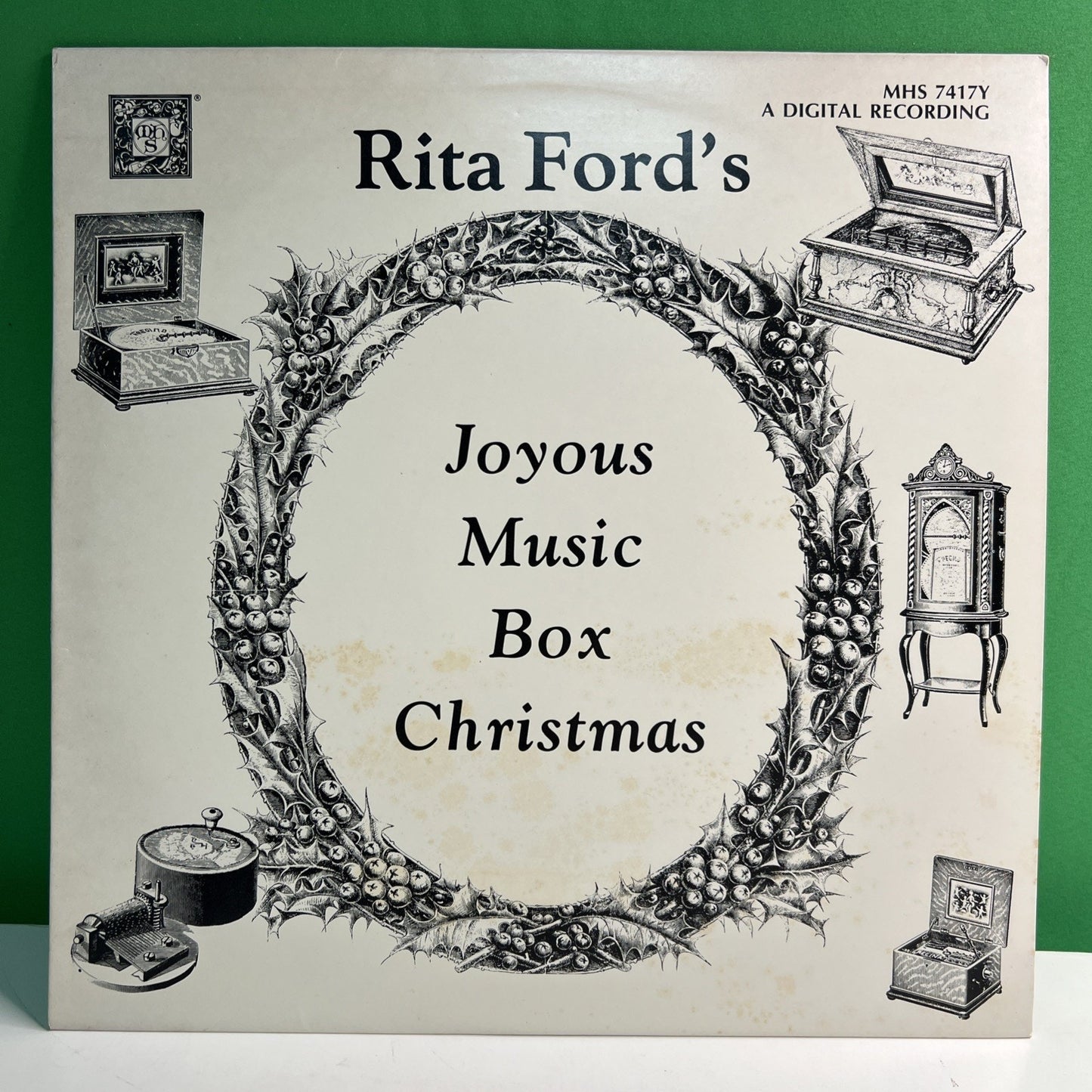 MHS 7417Y Rita Ford’s Joyous Music Box Christmas 1986 LP Record Vinyl