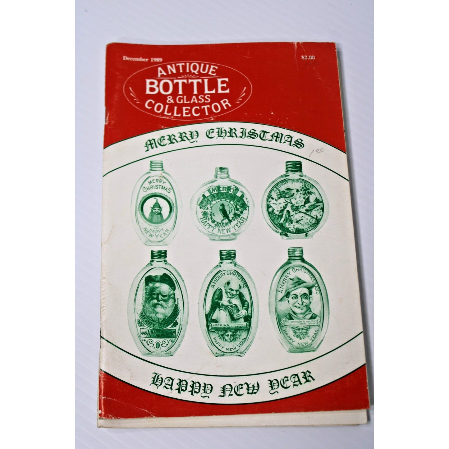 Lot of 8 Issues "Antique Bottle & Glass Collector" from 1989