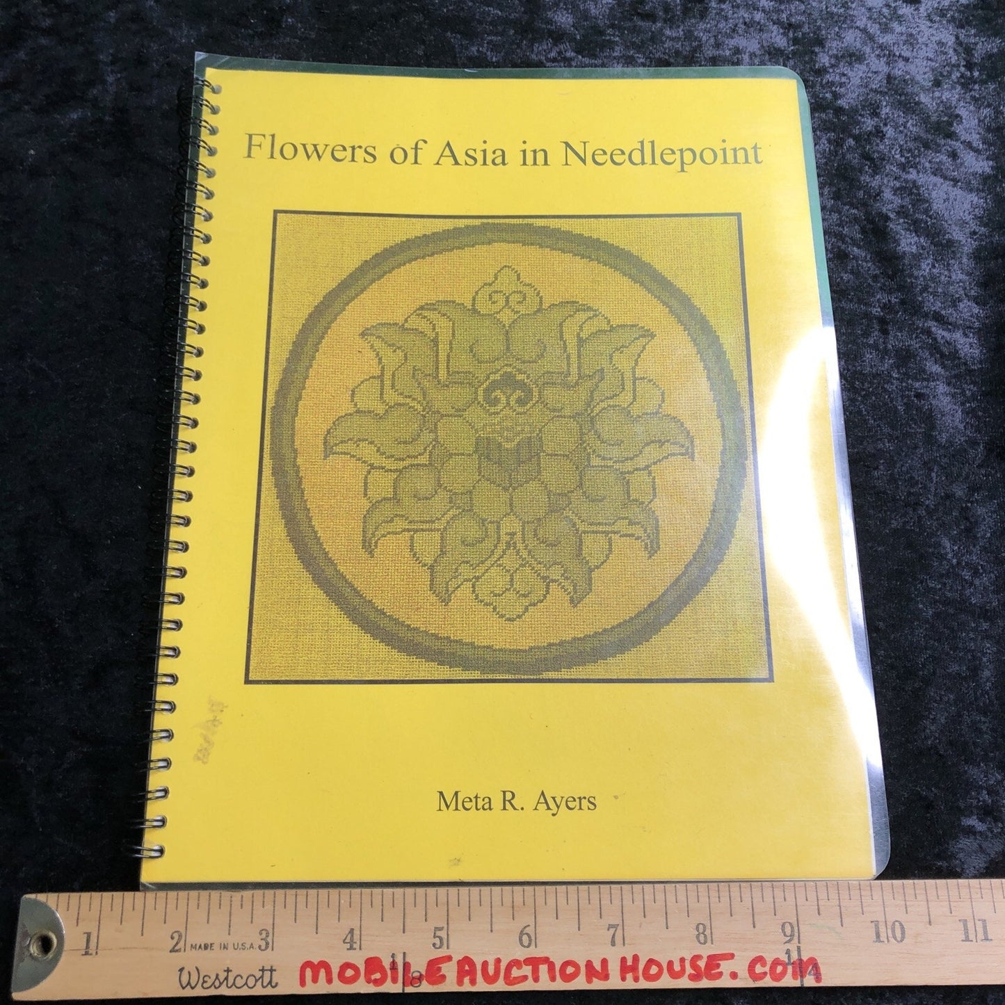 Flowers Of Asia In Needlepoint By Meta R. Ayers Spiral Bound