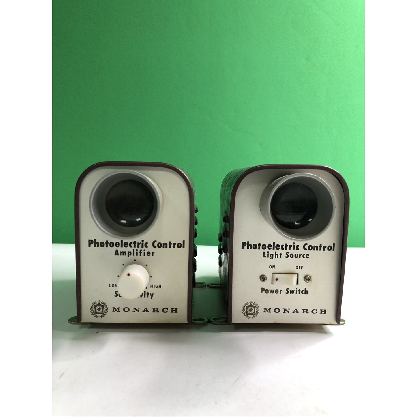 (2) Vintage MONARCH PHOTOELECTRIC CONTROL RELAY SYSTEM Untested Rare