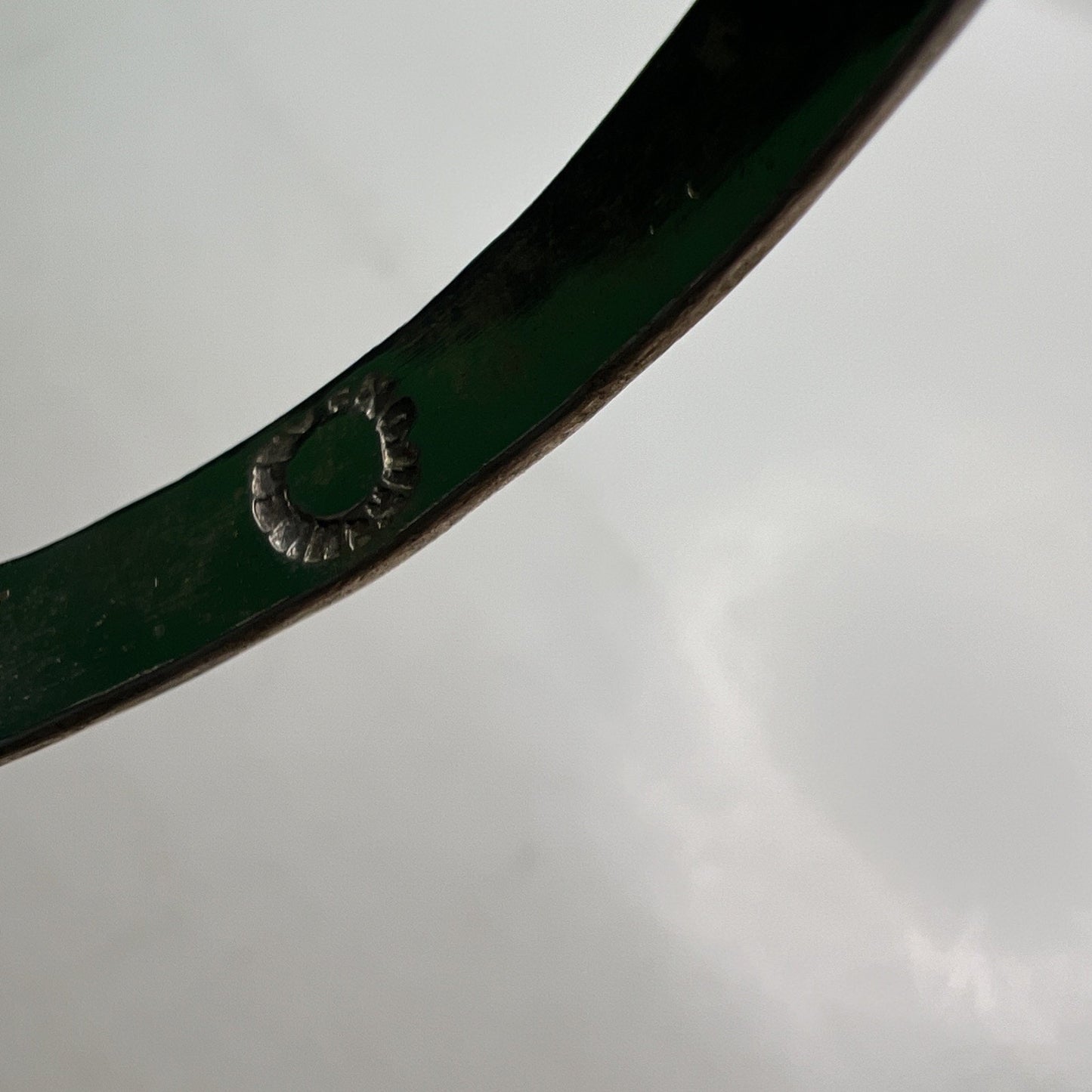 Vintage Taxco Sterling Silver Bangle Bracelet 925 Mexico Hammered Star Motif