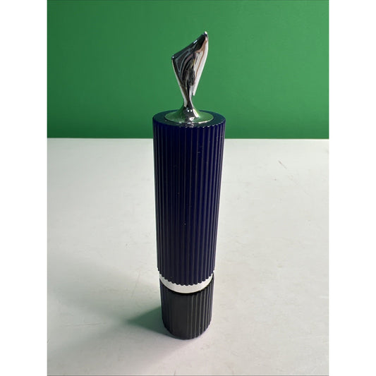 Vintage 1970's Avon Moonwind Perfume Rollette Navy Blue Bottle .33 oz Full