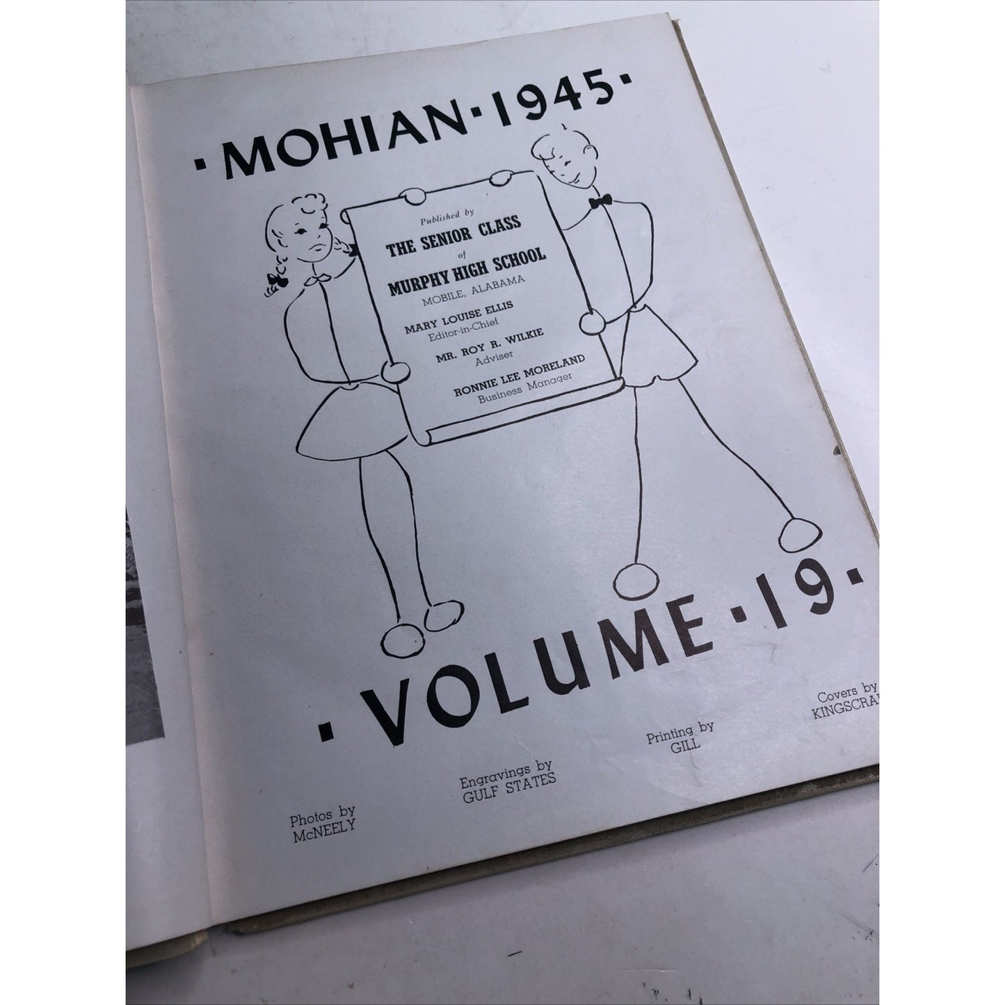 1945 Mohian Murphy High School Yearbook Mobile Alabama AL Volume 19