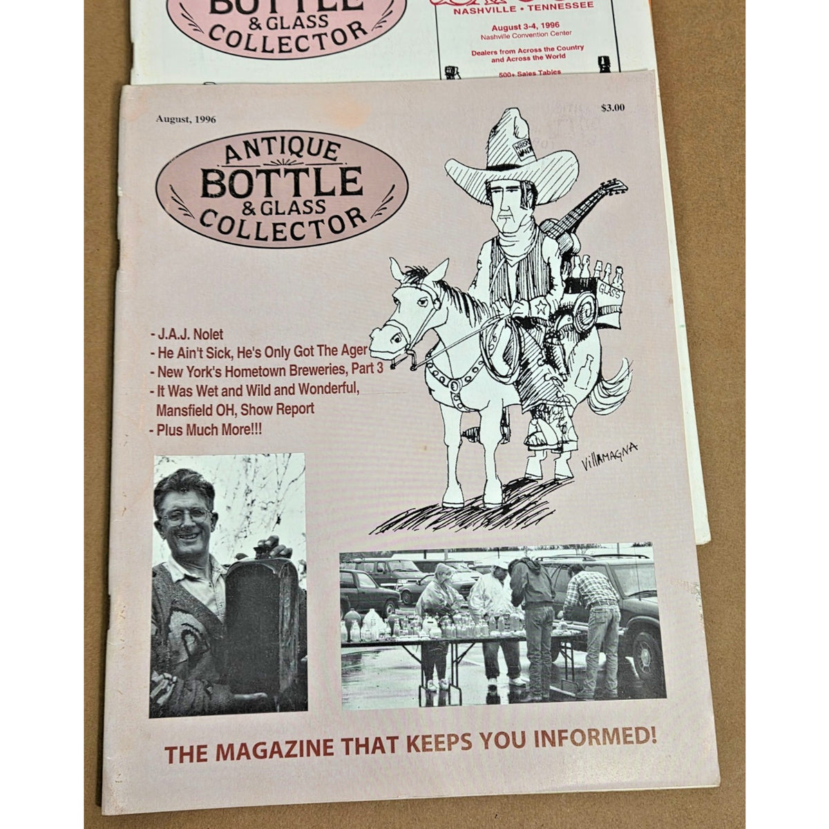 Vintage Antique Bottle & Glass Collector Magazine Lot 1996 Full Year 11 Issues