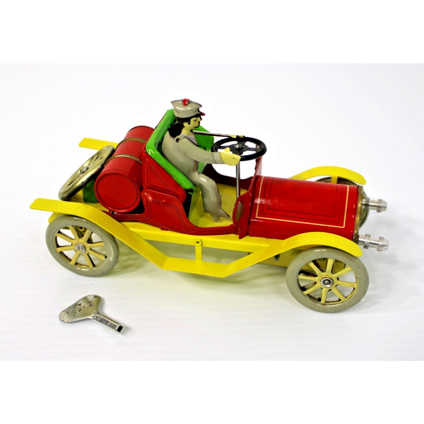 Boxed Wind-up Tin Toy Collectible Car w/ Key MS267- New Old Stock, VTG Nostalgia
