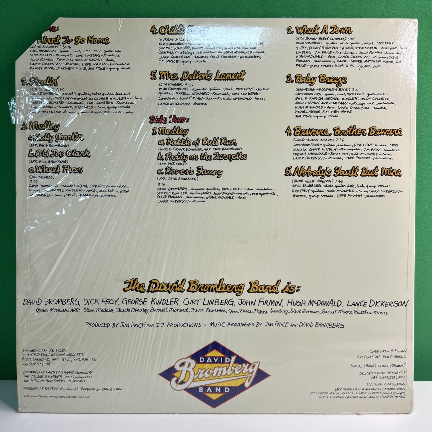 David Bromberg - Reckless Abandon - Fantasy Records 1977
