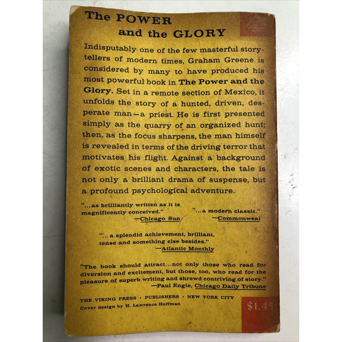 The Power and the Glory by Graham Greene 1963 Paperback Novel