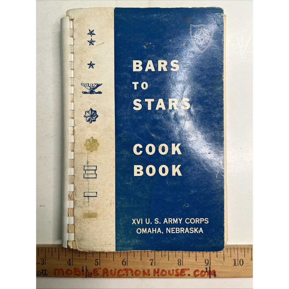 Bars To Stars Cookbook XVI U. S. Army Corps Omaha Nebraska Handwritten Recipes