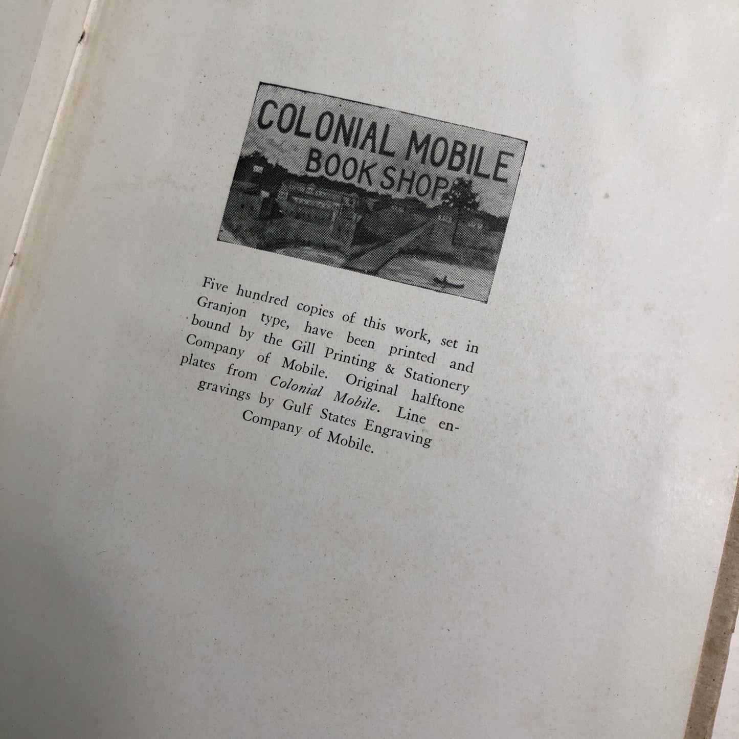 1948 The Chevalier d’Iberville By Hamilton HC DJ Mobile Alabama Preservation Soc