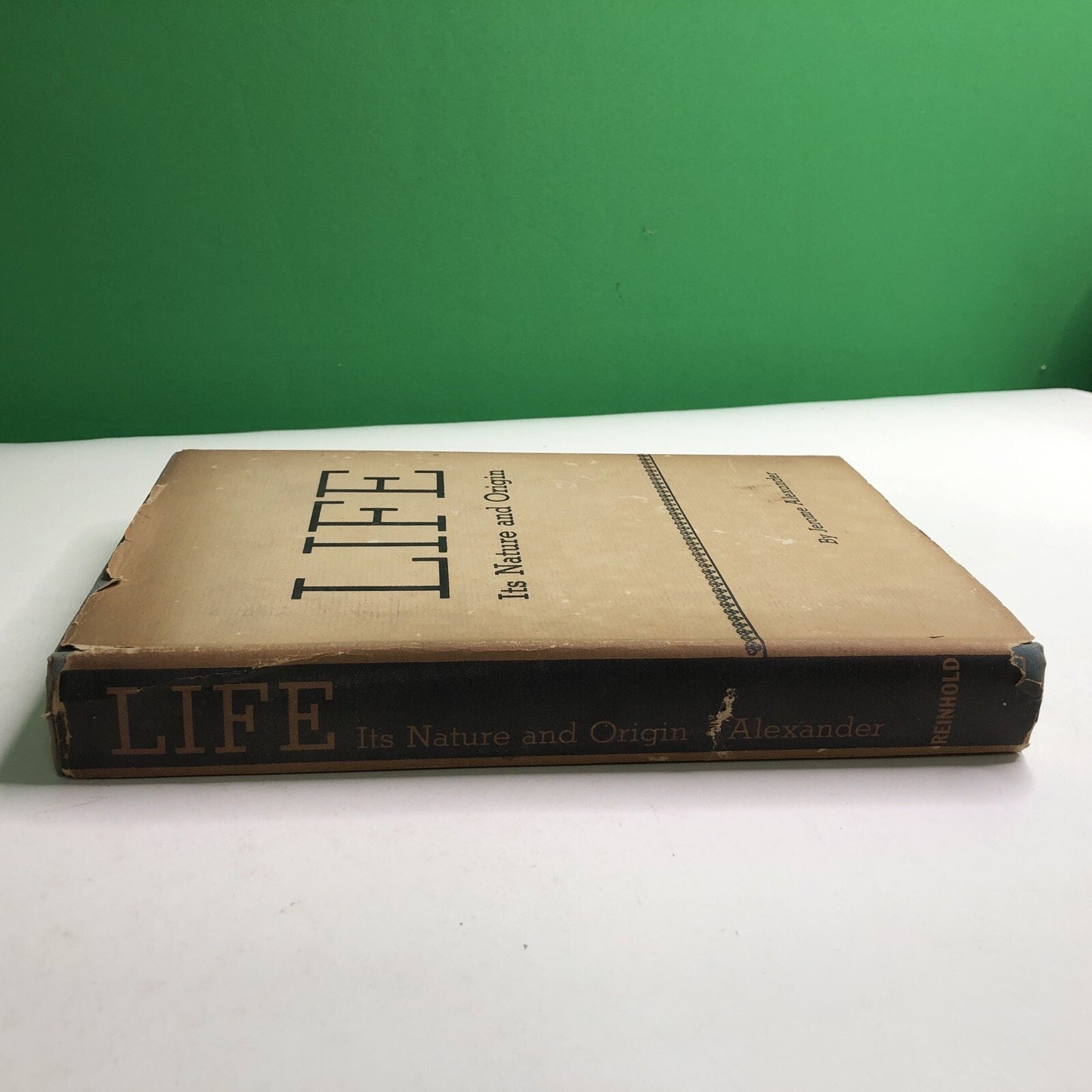 1948 Life Its Nature And Origin By Jerome Alexander HB Dust Jacket 1st Edition